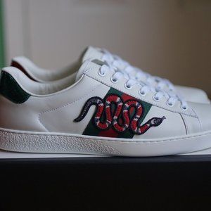 Brand New Gucci Ace Snakes Size G7.5 (Fits 9-9.5)